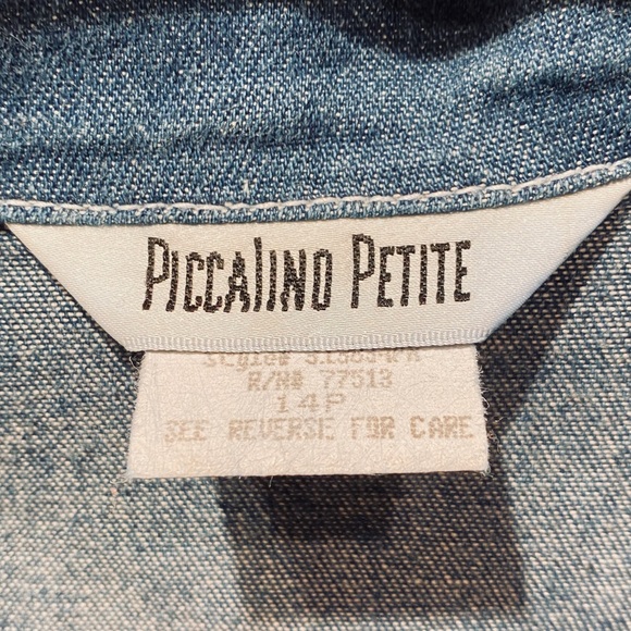 🌟3xHP🌟Embellished Denim Shirt With Boho Vibe 14P - Picture 3 of 8